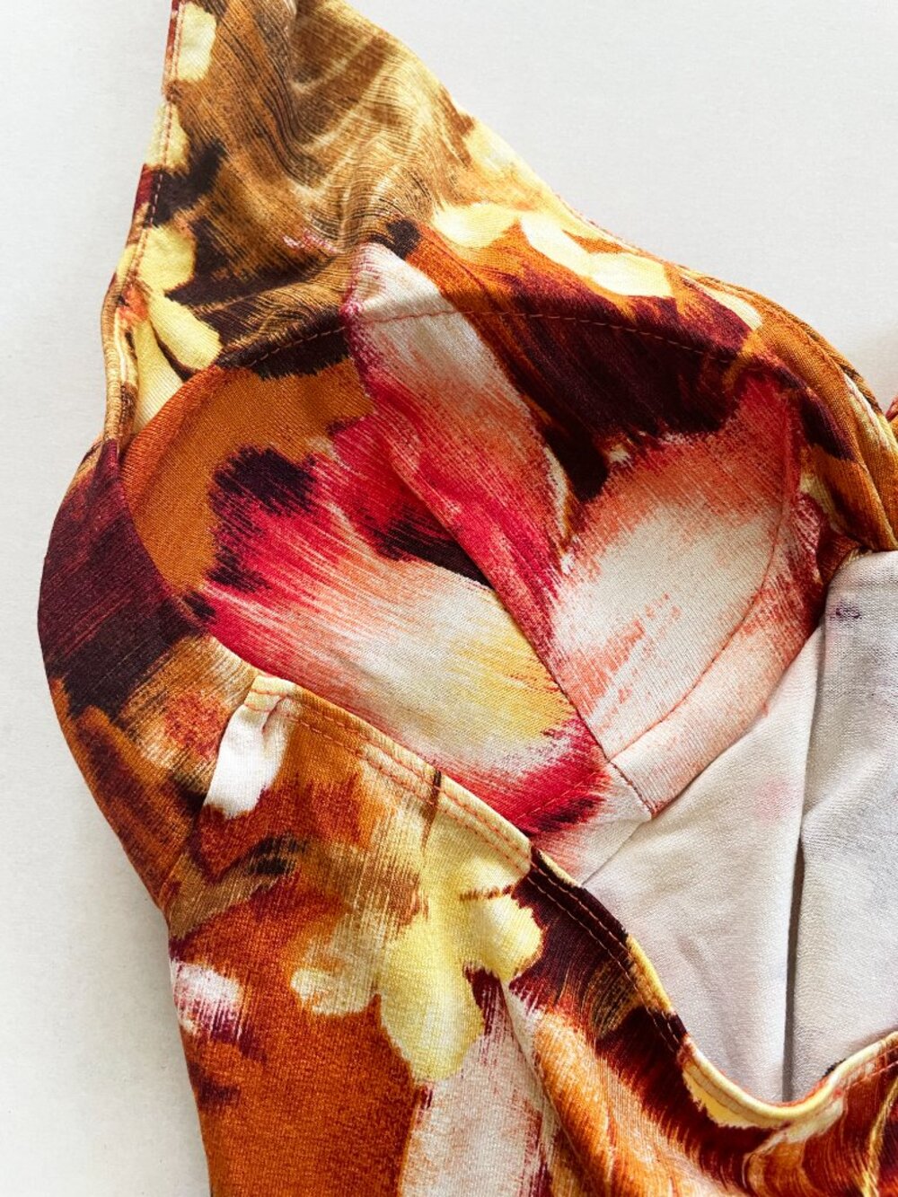 Vintage Caché Y2K Floral Halter Top | Twist Front Tie Back | Size S | EUC - Picture 7 of 8